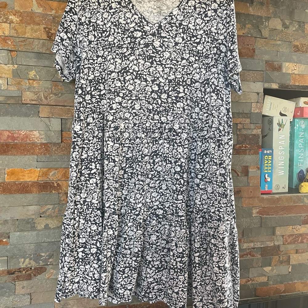 George Monochrome Floral Dress